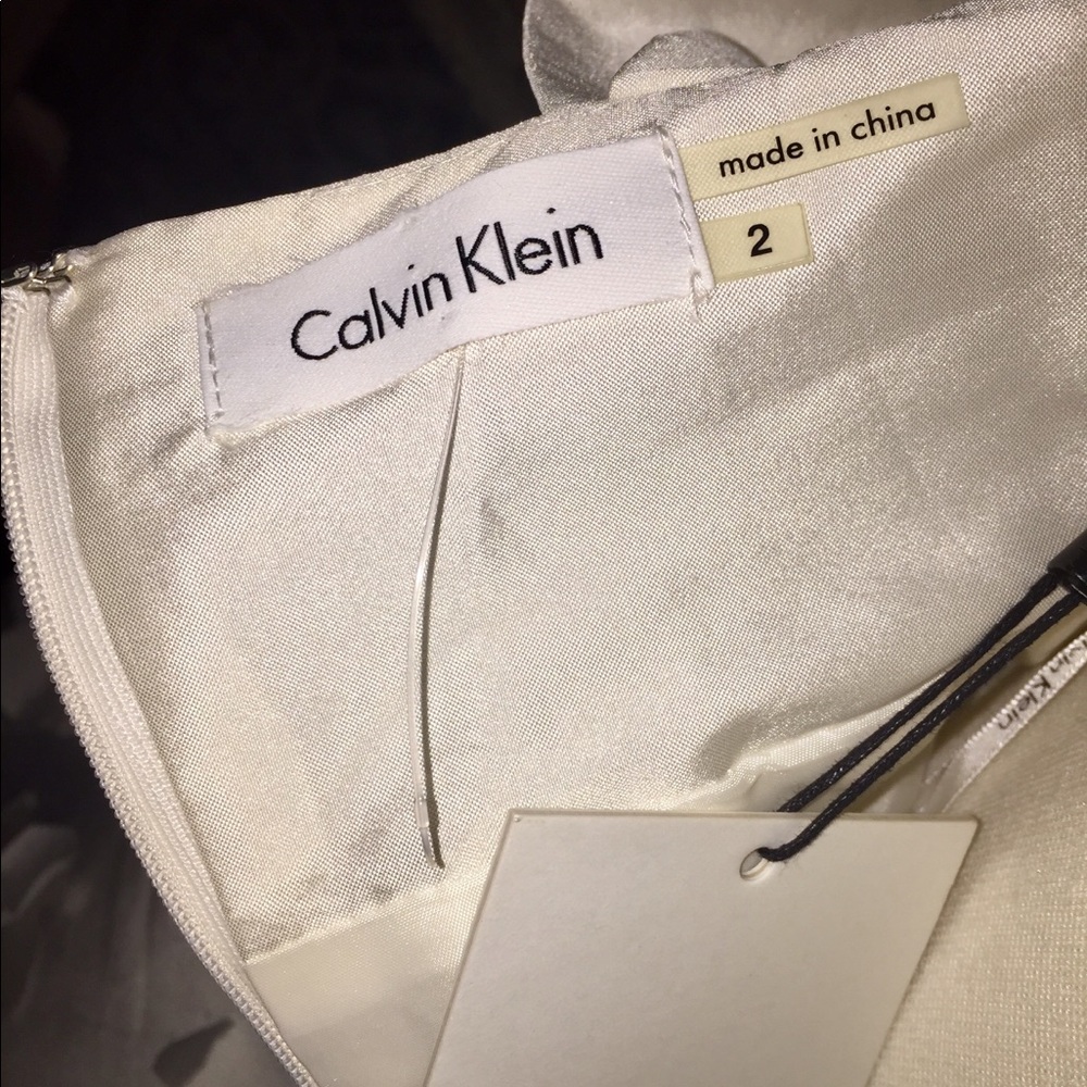 Calvin Klein Ivory Cocktail Dress - Picture 7 of 7